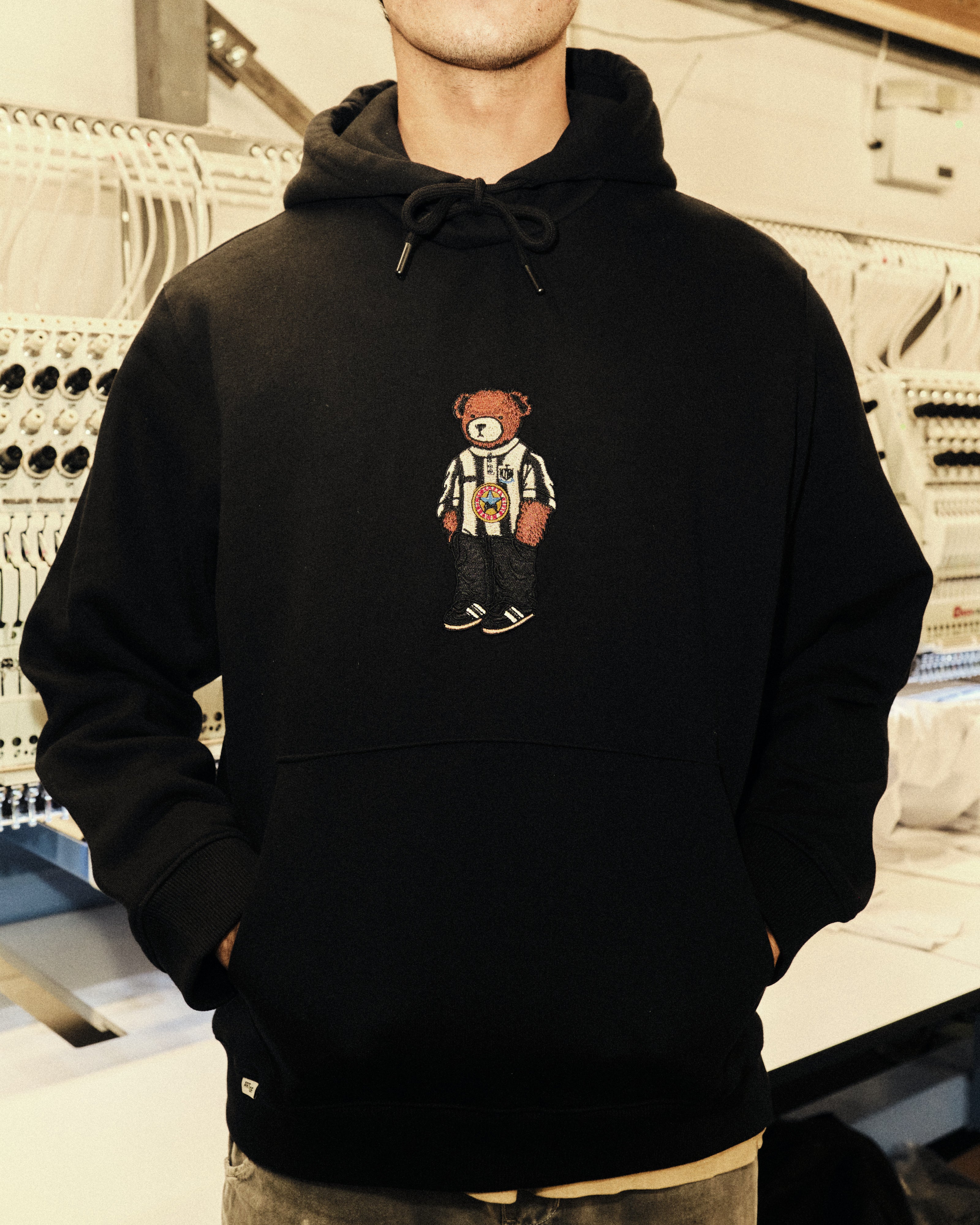 ART OF x Toon Pickles Hoodie | NUFC Black Embroidered Football Sweat