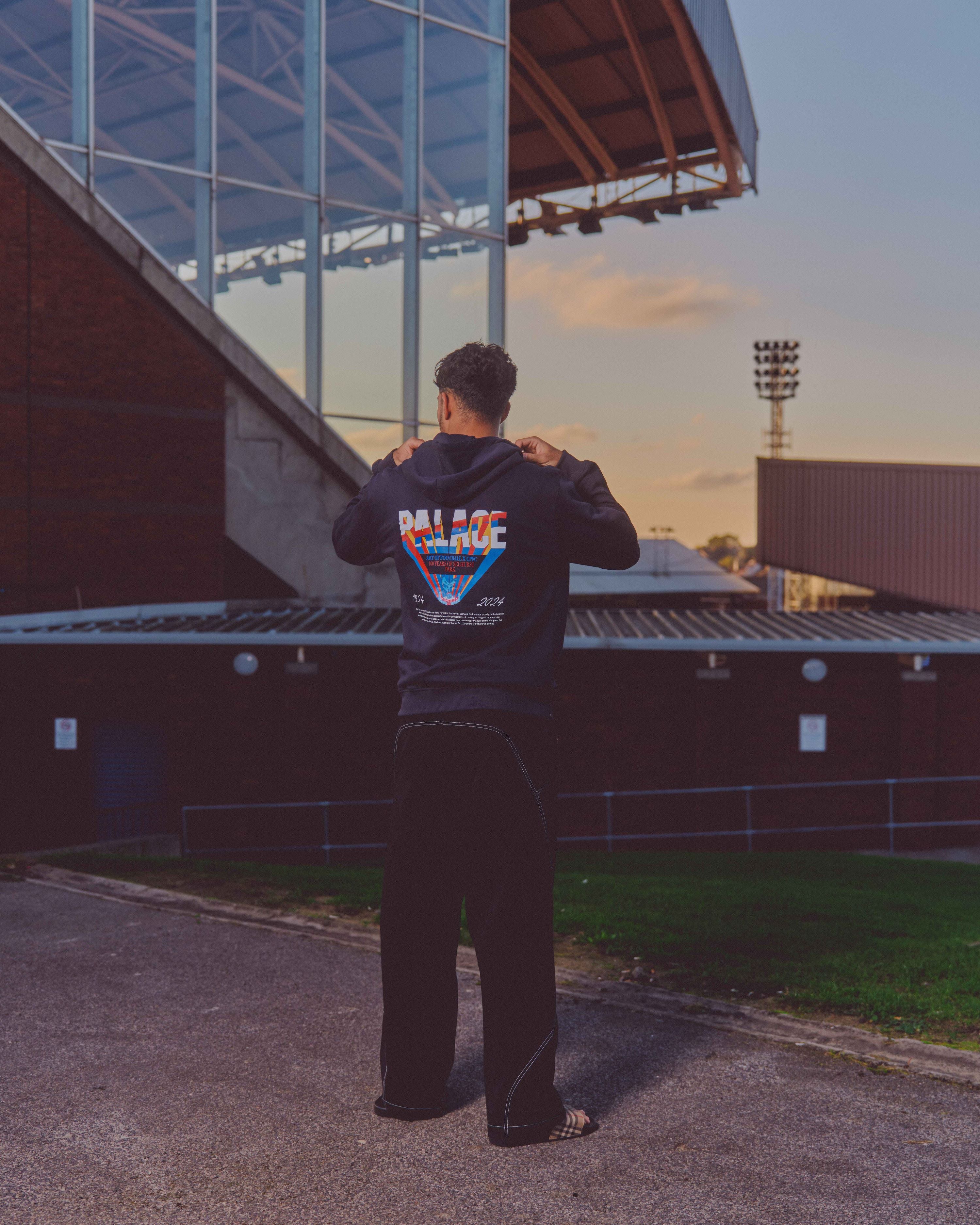 ART OF Crystal Palace Selhurst Park Anniversary Navy Football Hoodie