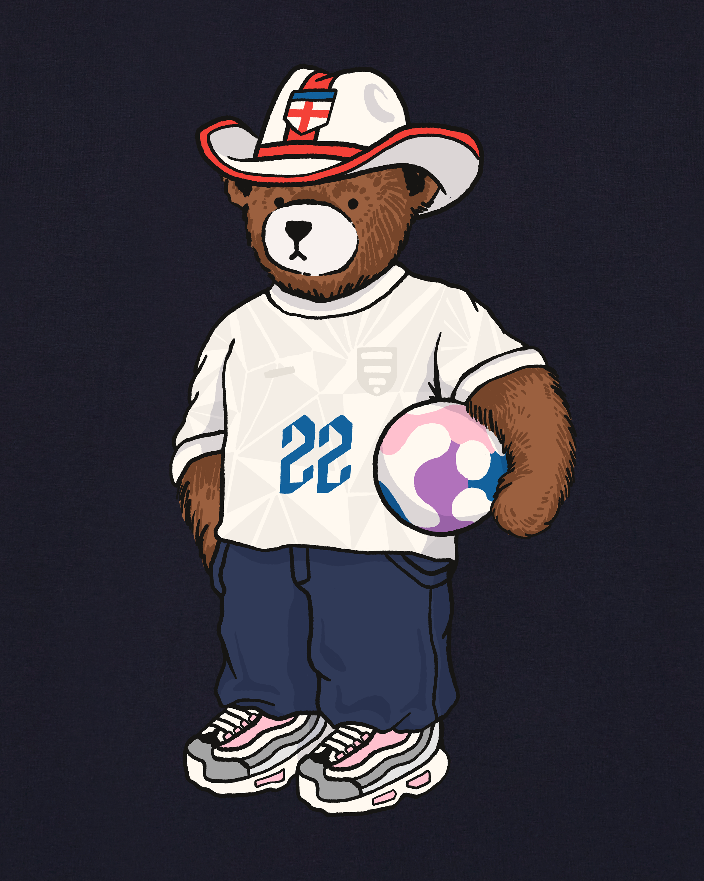 ART OF It Came Home Pickles Tee | Navy Graphic Football T-shirt