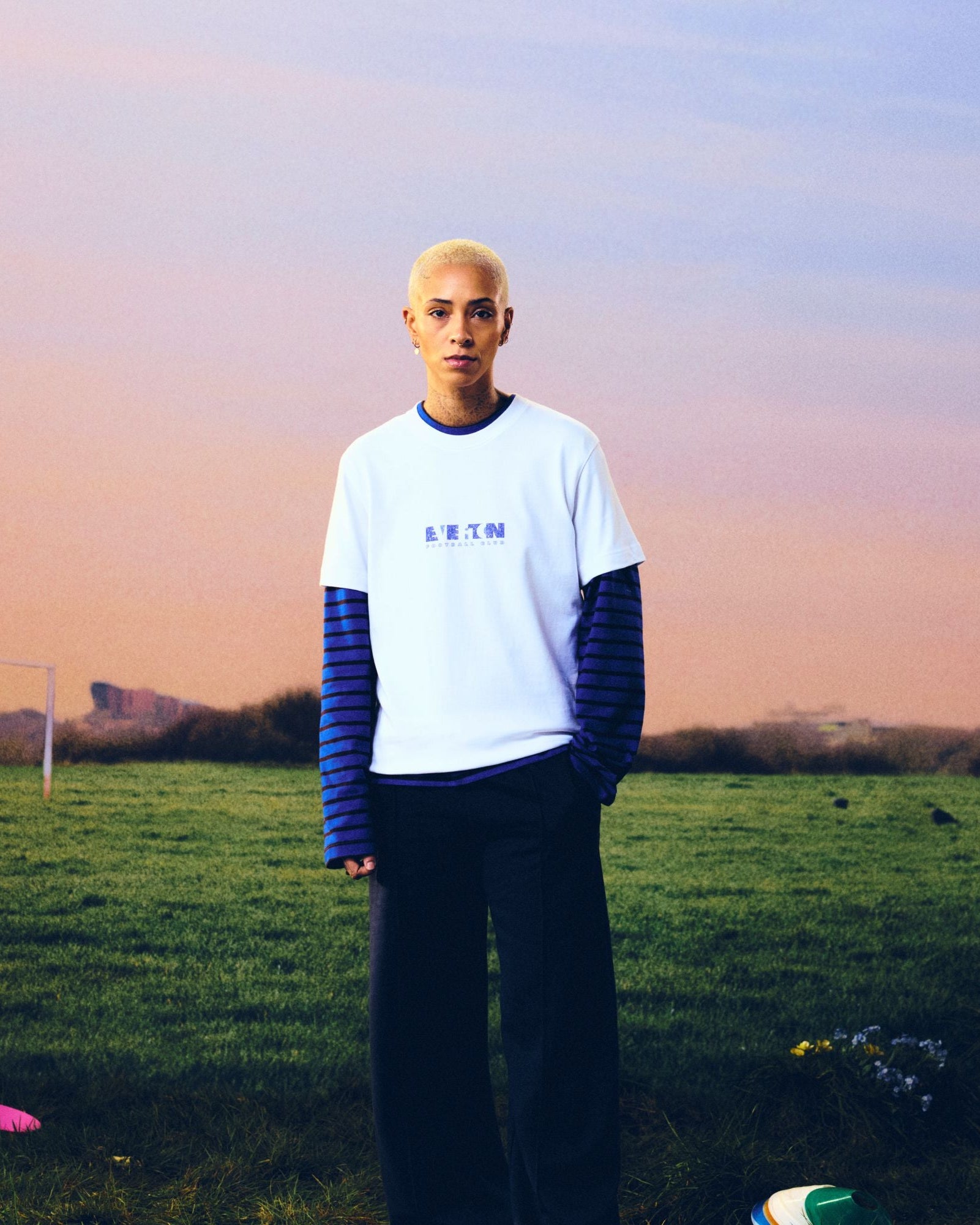 ART OF x Everton 00s Type Tee | EFC White Graphic Football T-shirt