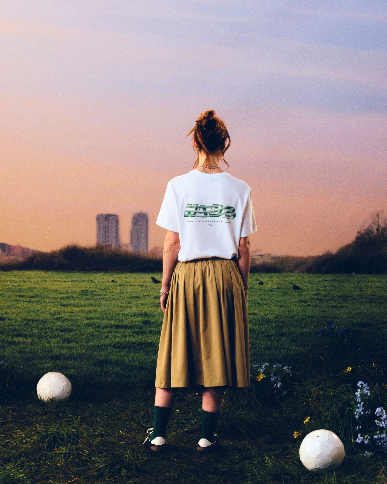 ART OF x Hibernian 00s Type Tee | Hibs White Graphic Football T-shirt