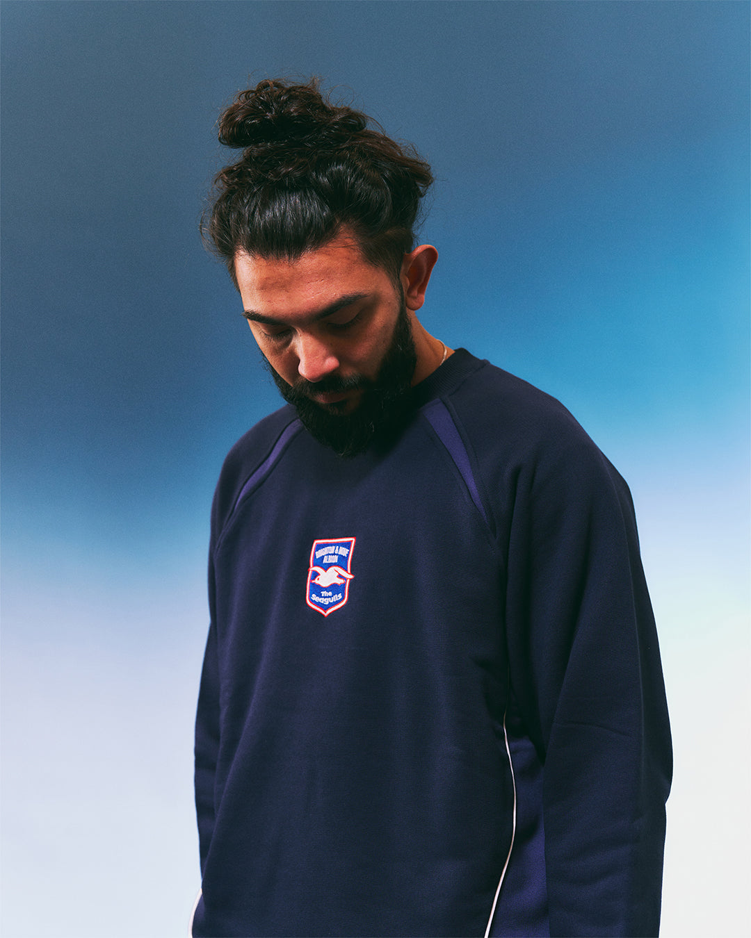 ART OF x Brighton Panelled Navy & Blue Sweat | Shop Football