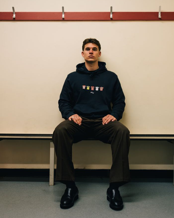 ART OF x Sunderland Embroidered Navy Classics Hoodie | Football Sweat