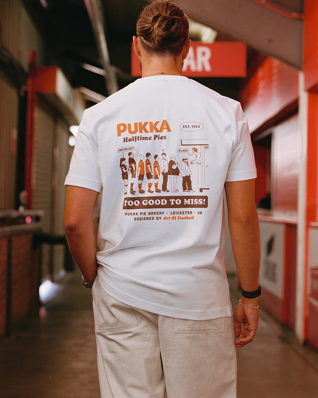 ART OF x Pukka Too Good To Miss Tee | White Graphic Football T-shirt
