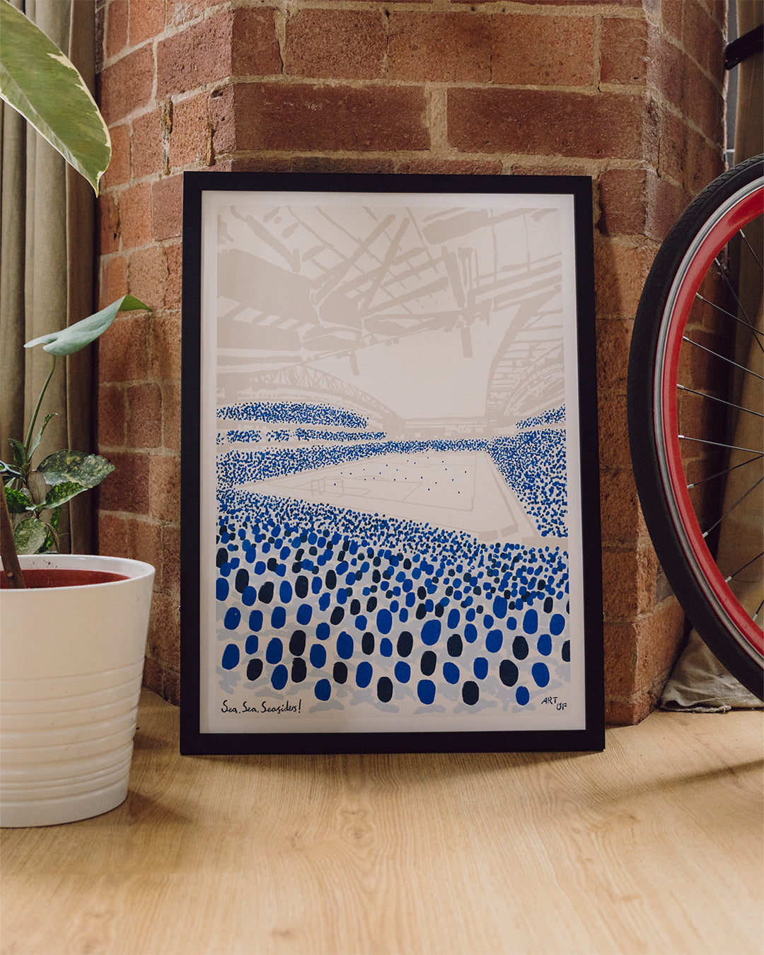 ART OF x Brighton 12th Man Framed Football Print | BHAFC Wall Art