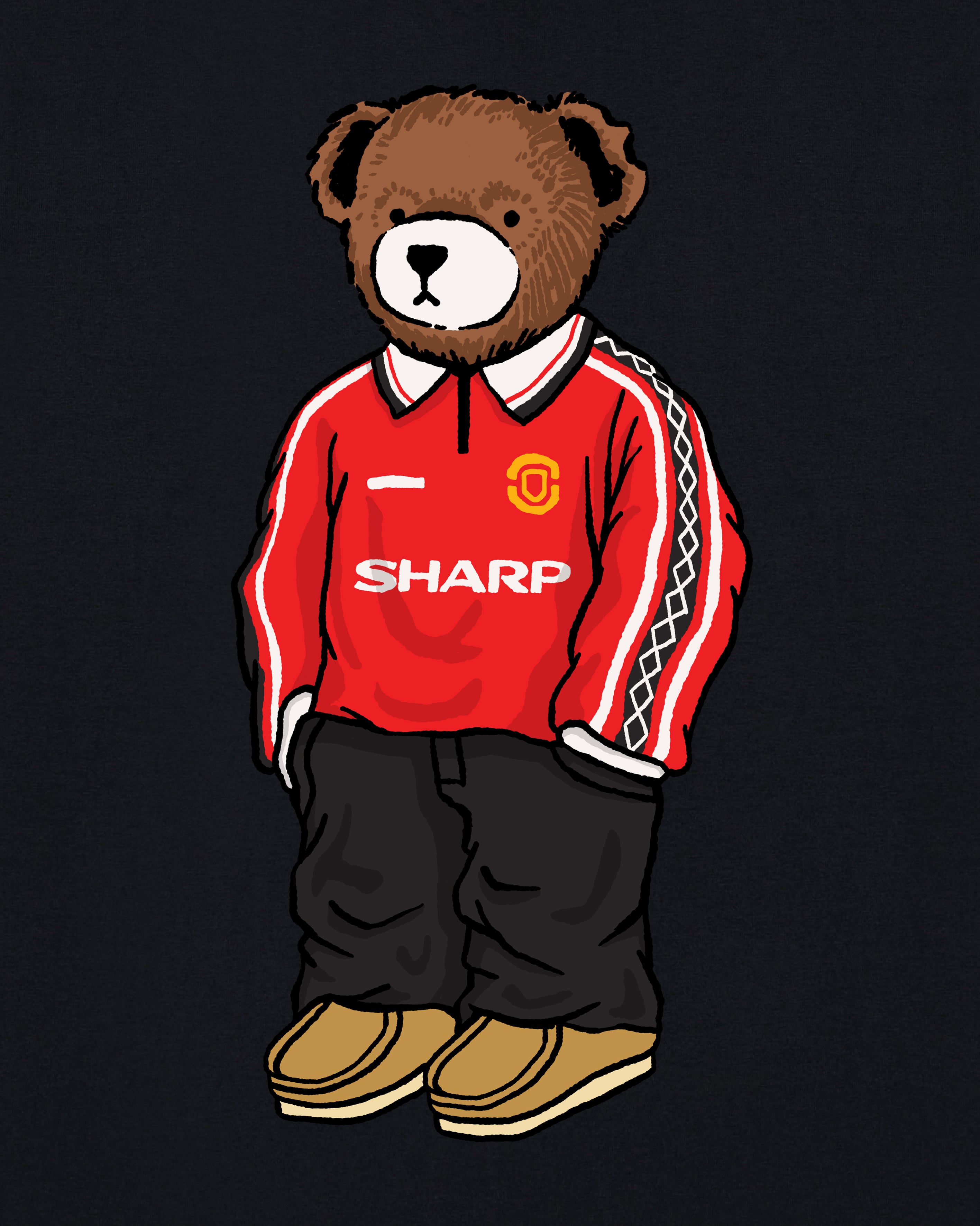 ART OF United Home Pickles Tee | MUFC Black Graphic Football T-shirt