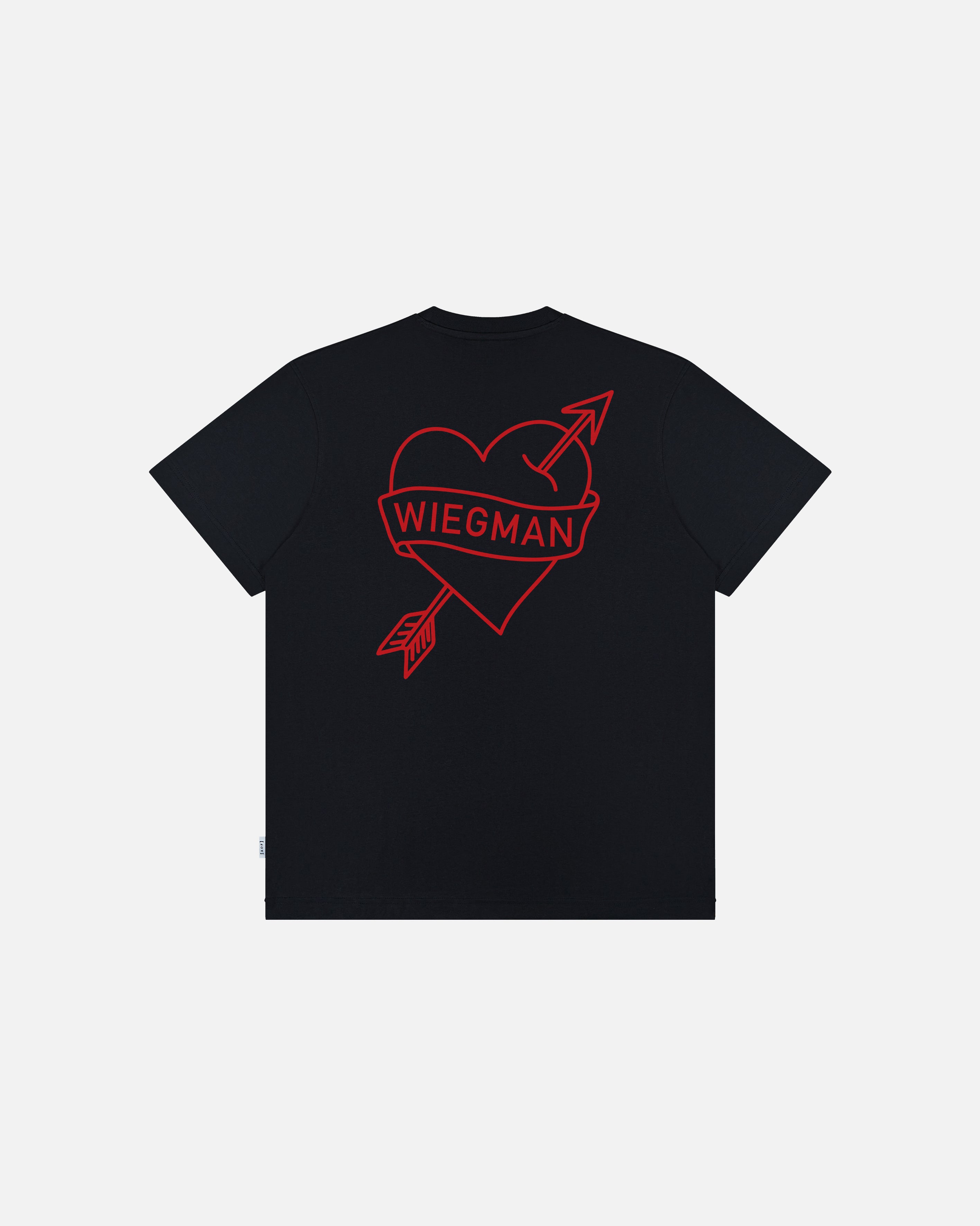 ART OF I Heart The Boss Tee | Black Graphic Women's Football T-shirt
