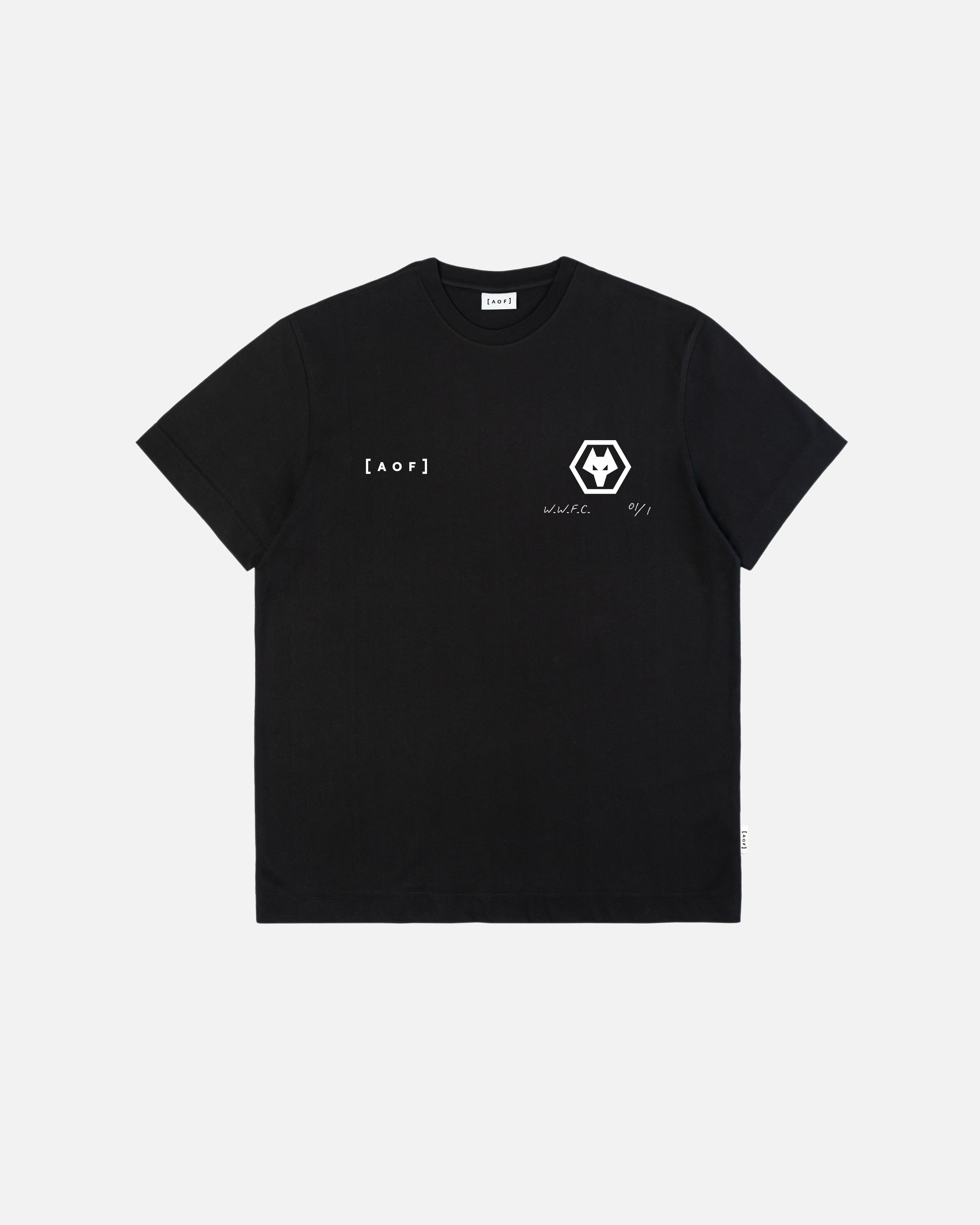 ART OF x Wolves Exhibition Tee | Black Graphic Football T-shirt
