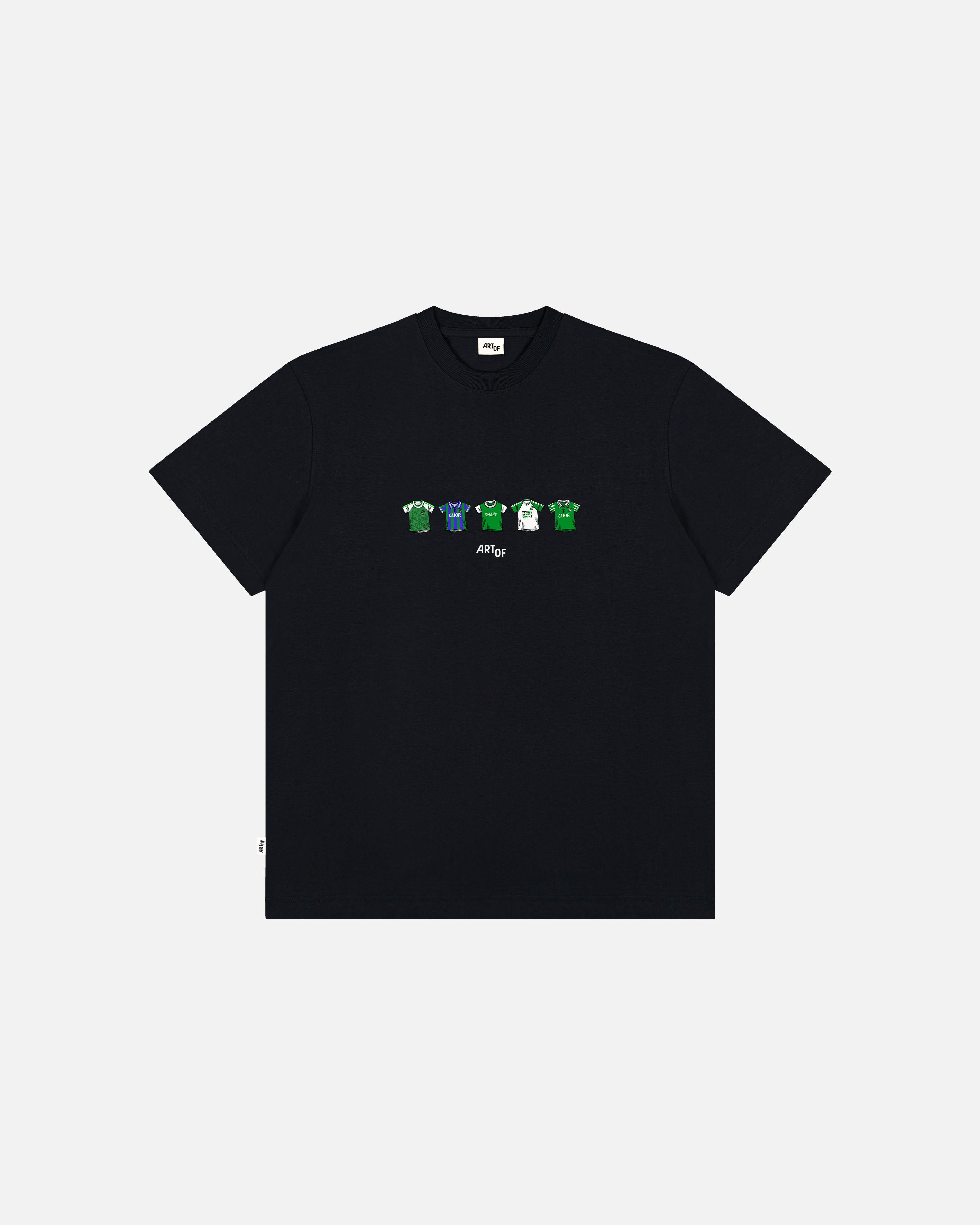 ART OF x Hibernian Printed Classics Tee | Black Football T-shirt