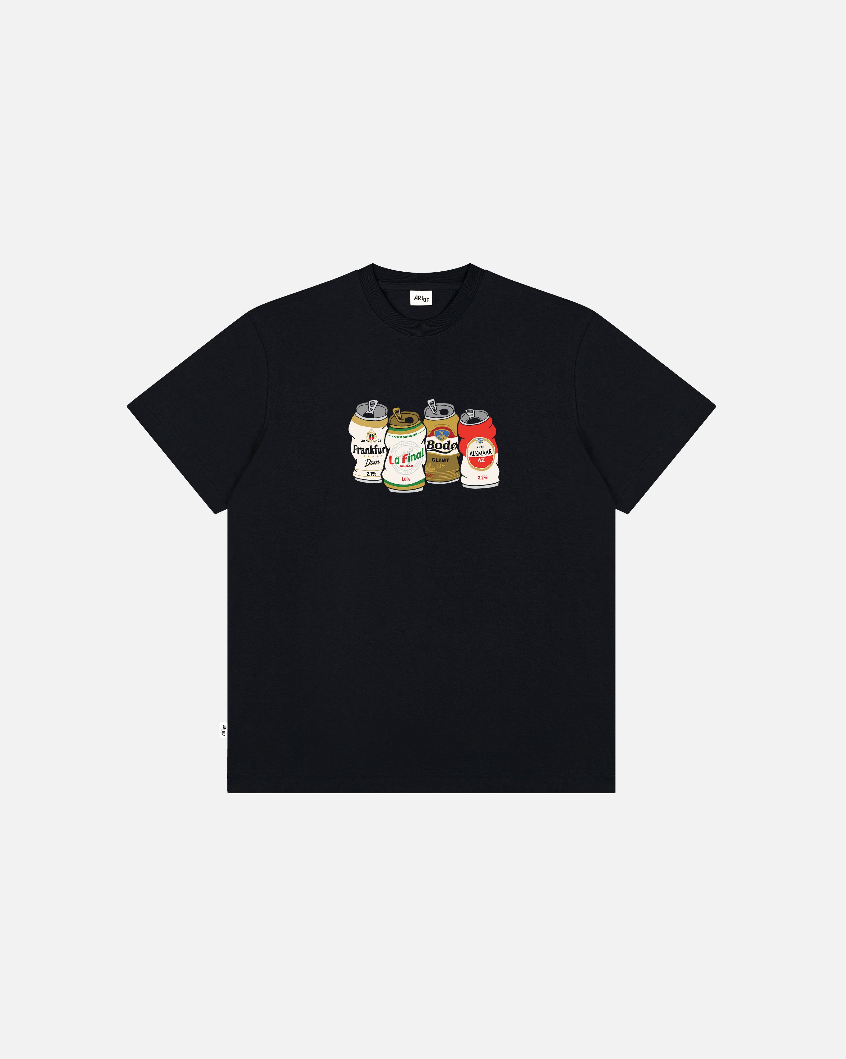 ART OF x Spurs European Champions Cans | THFC Black Football T-Shirt