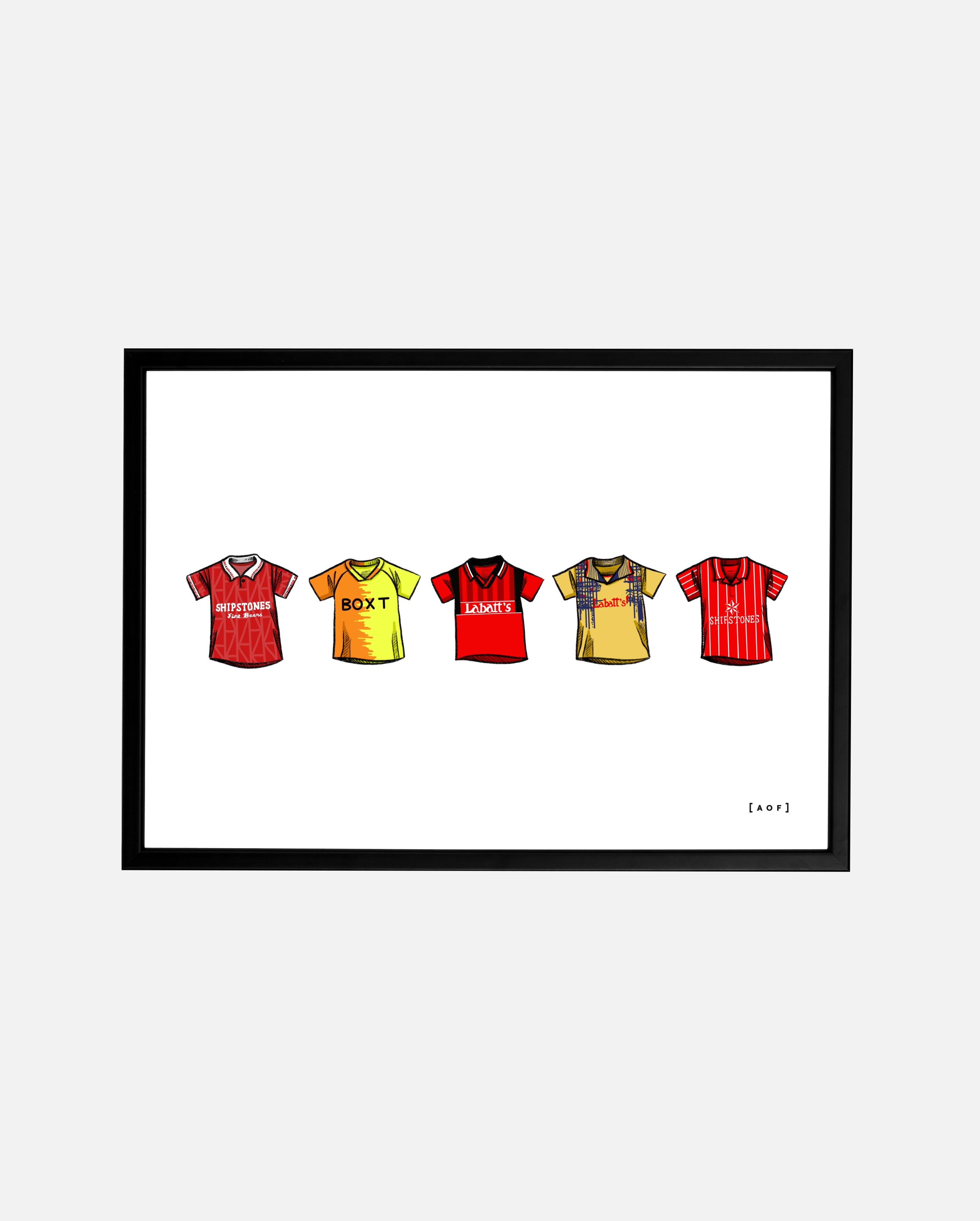 ART OF x Nottingham Forest Classics Framed Print | NFFC Football Art