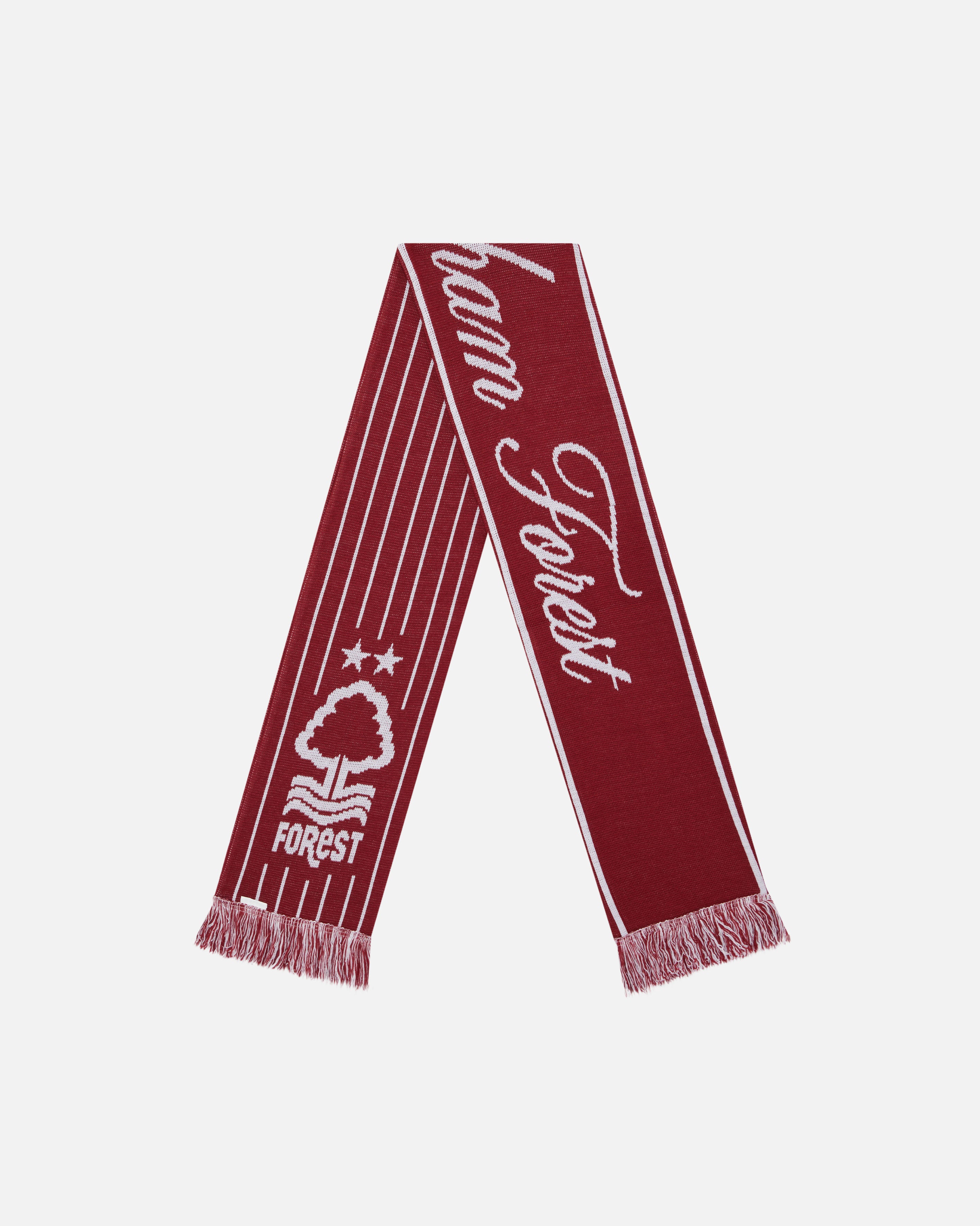 ART OF x Forest Heritage Scarf | NFFC Red Knitted Football Accessories