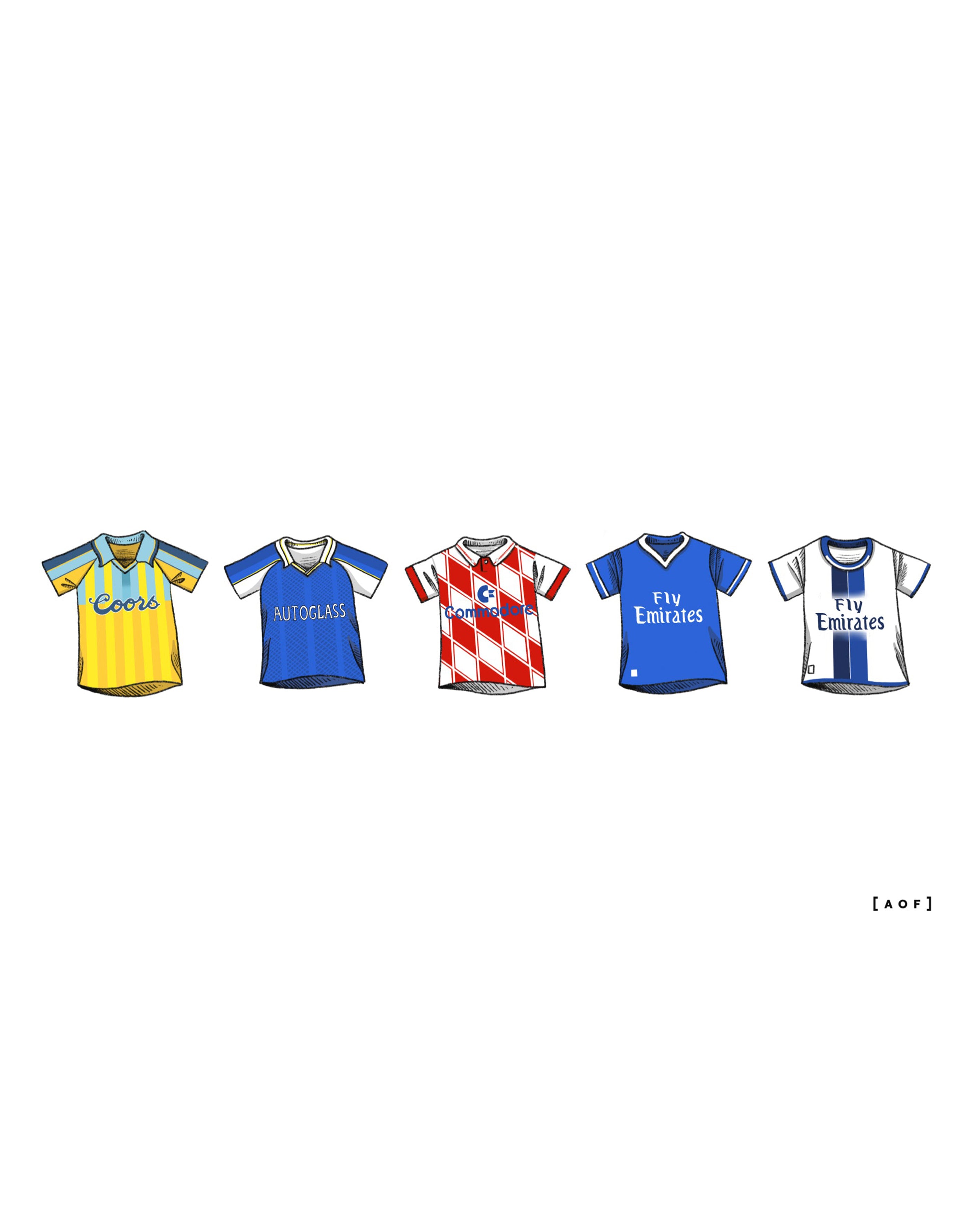 ART OF Pensioners Classics Framed Print | CFC Football Wall Art