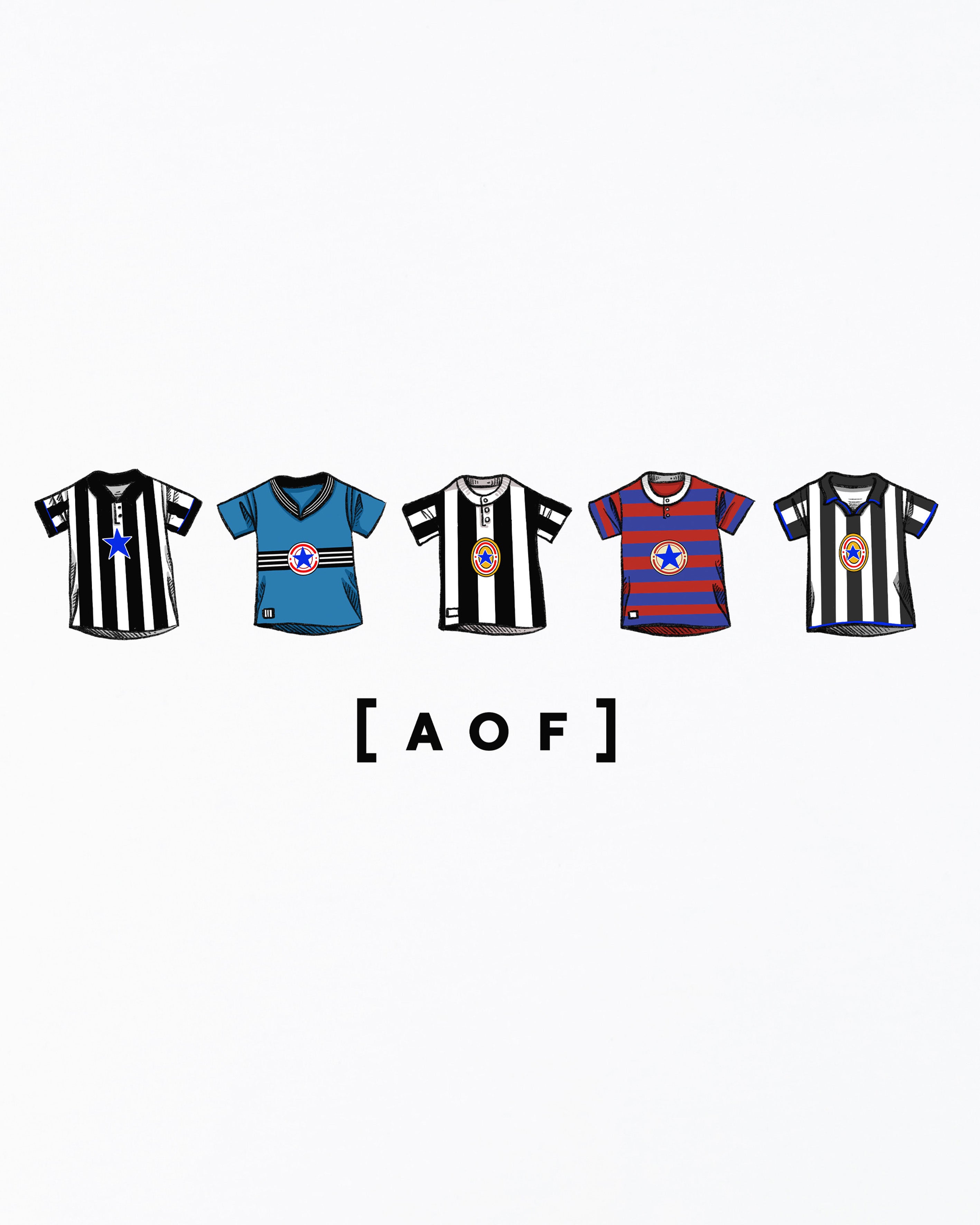 ART OF x Toon Printed Classics Tee | White Graphic Football T-shirt