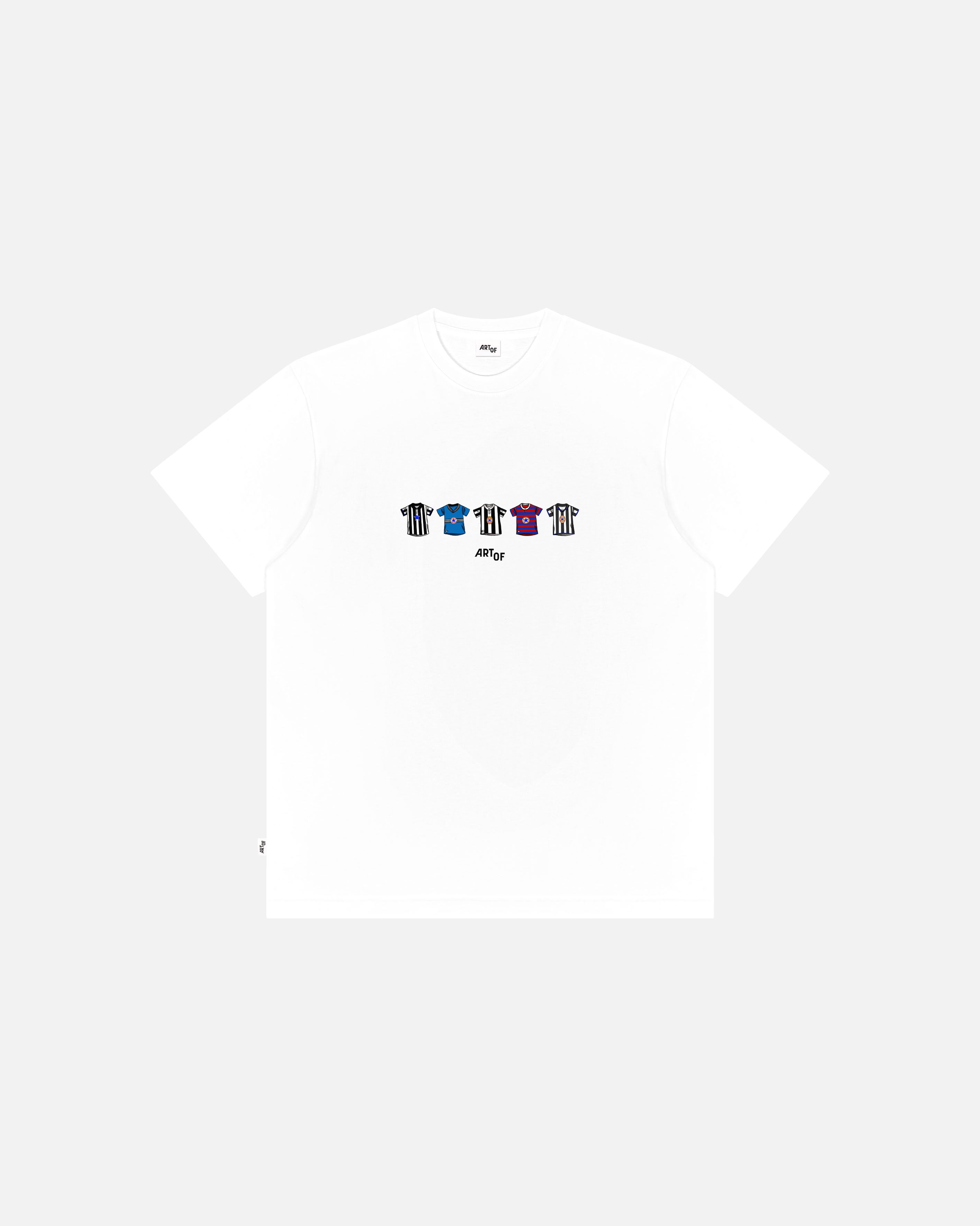 ART OF Toon Printed Classics Tee | NUFC White Graphic Football T-shirt