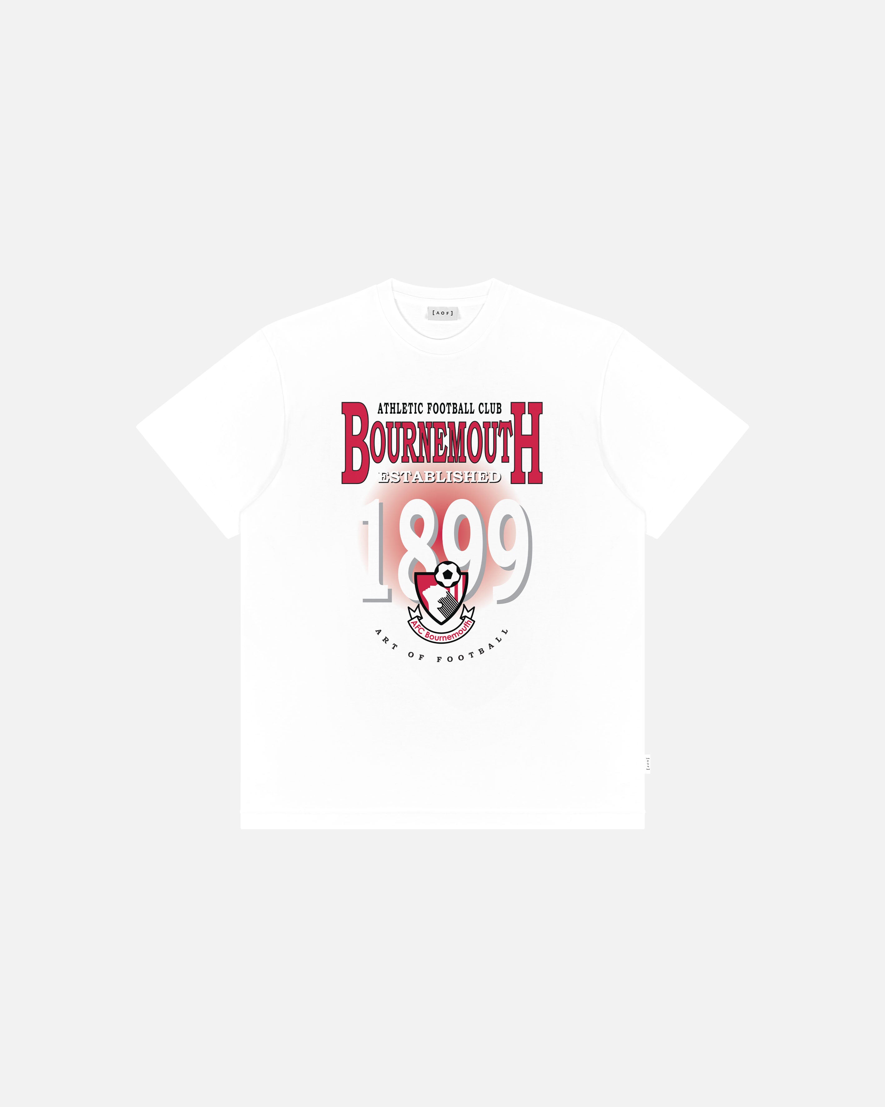 ART OF x Bournemouth Retro Graphic Tee | AFCB White Football T-shirt