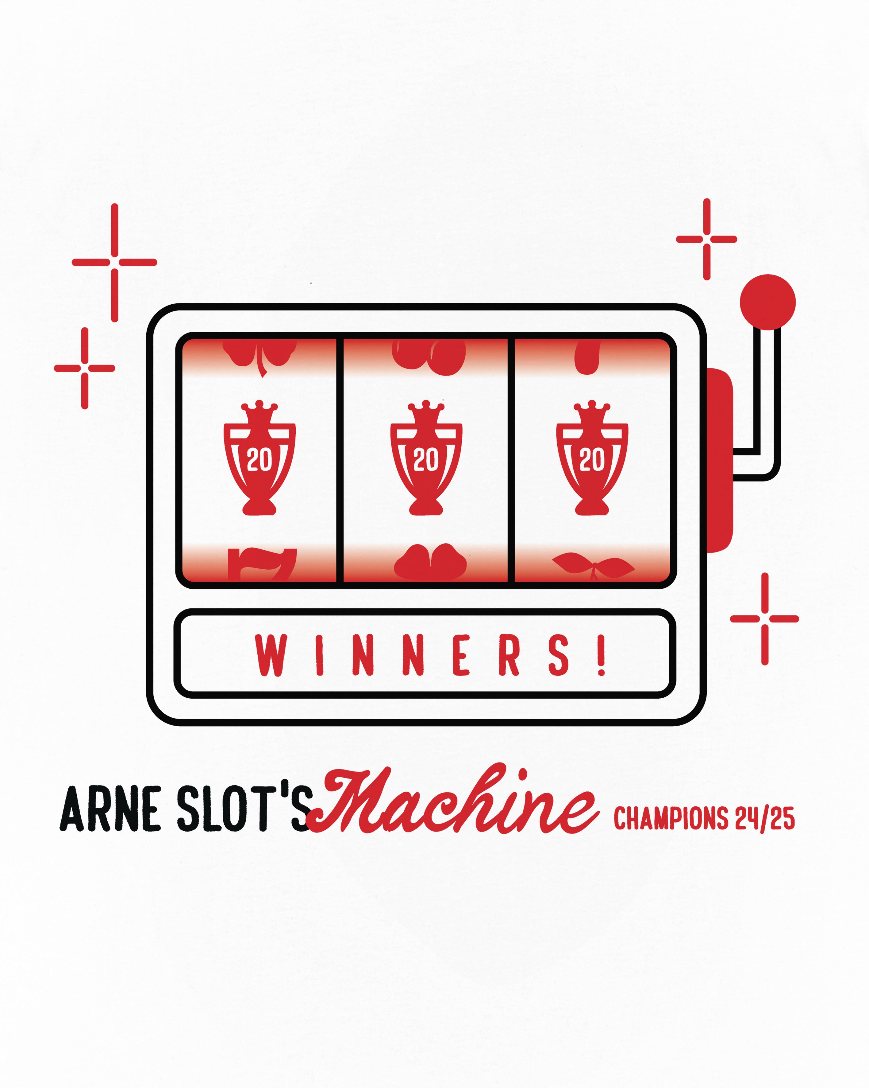 ART OF LFC Slot's Machine Tee | White Graphic Football T-shirt