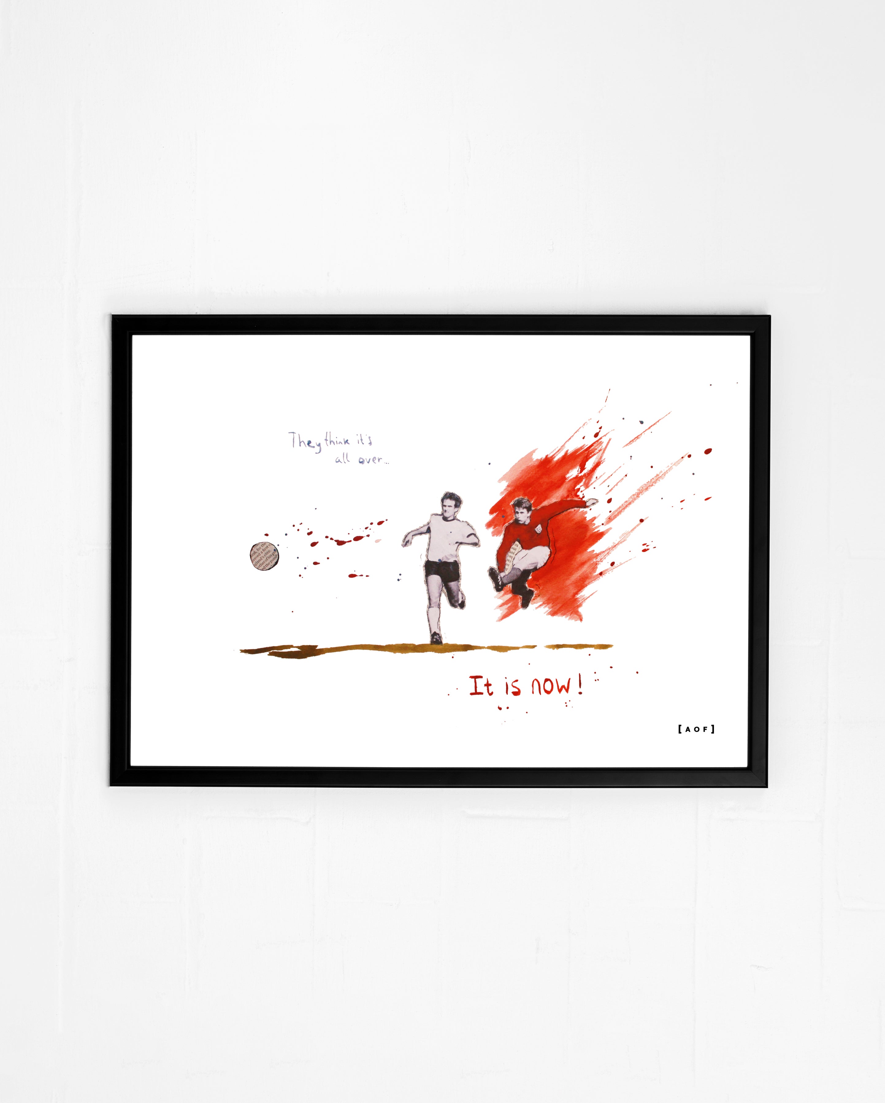 ART OF They Think It's All Over Framed Print | England Football Art