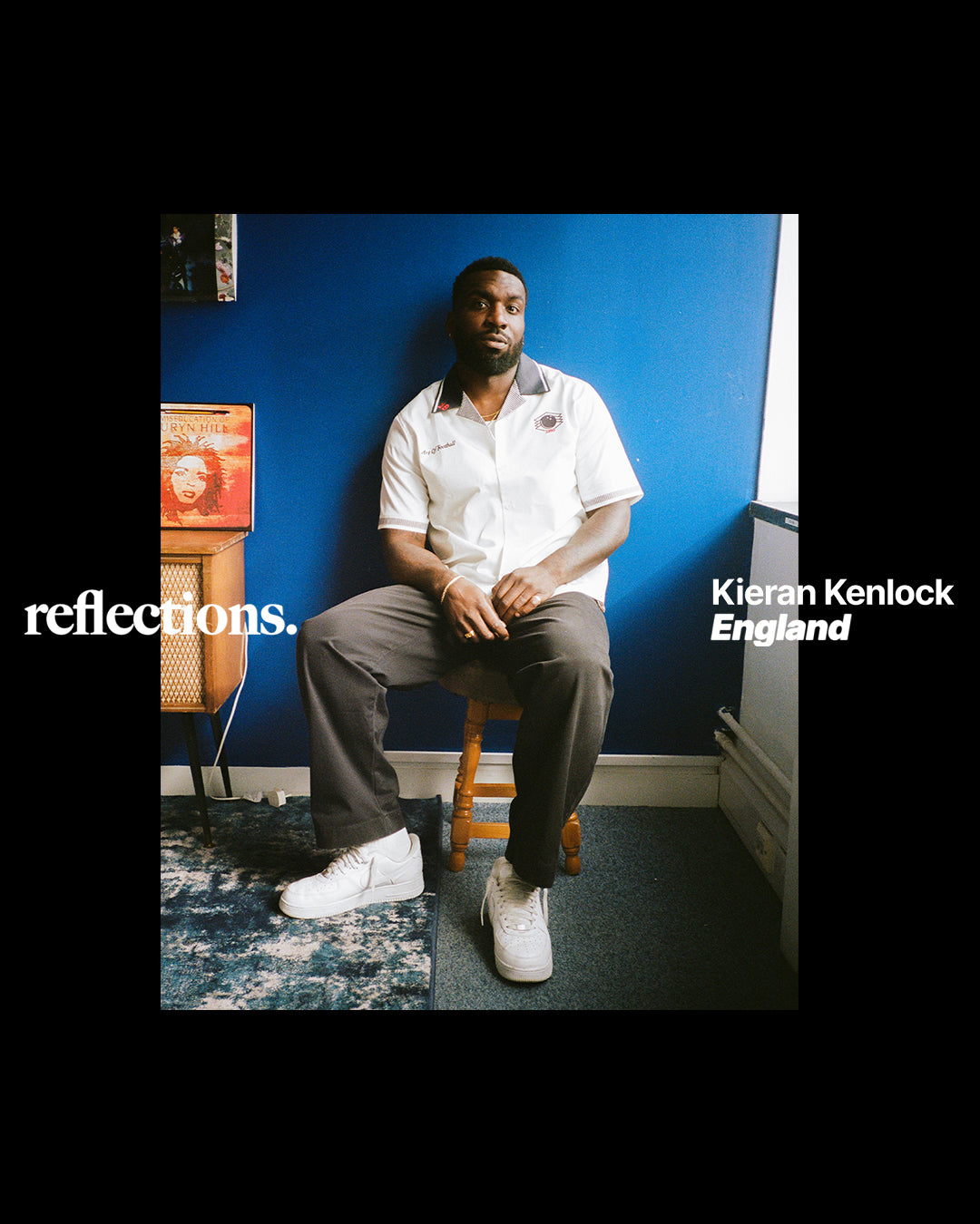 ART OF Reflections. ​Kieran representing England. Short film series for the World Cup. Football, national identity, belonging and culture.