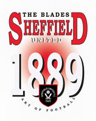 ART OF Sheffield United 90's Tee | SUFC White Graphic Football T-shirt