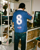 ART OF The Samurai Blue Button Down Shirt | Football Top