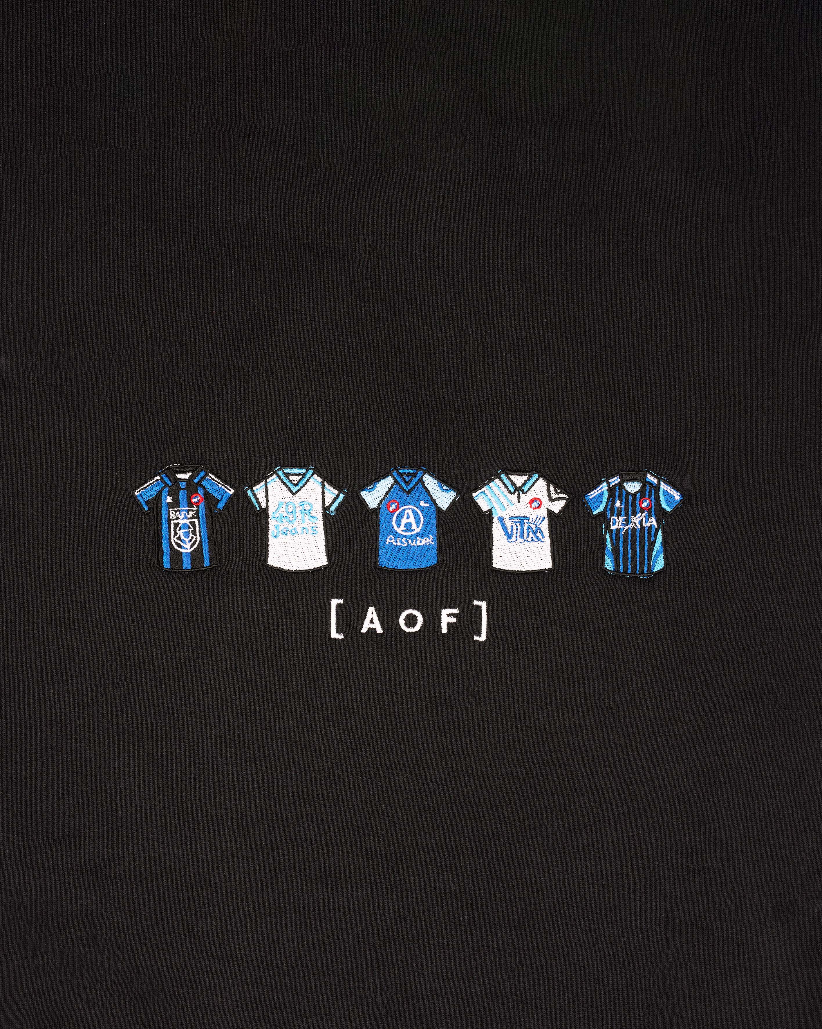 AOF Club Brugge Embroidered Classics | Black Sweat | Art of Football