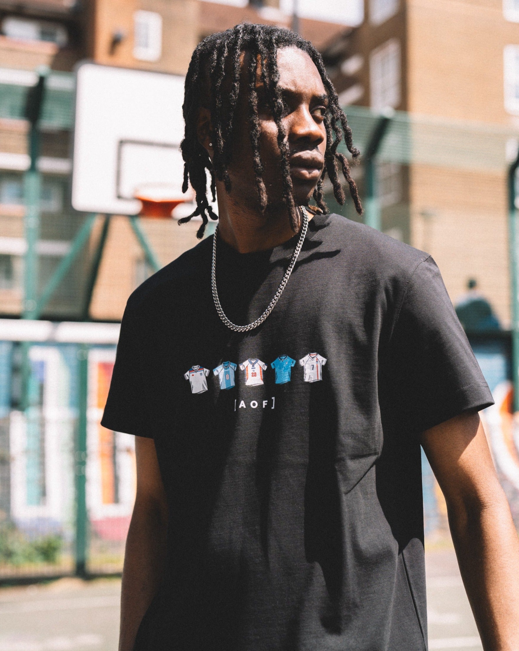 AOF God Save The Classics Printed Tee | Black & White Graphic T-shirt