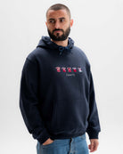 AOF West Ham Embroidered Classics | Navy Hoodie | Art of Football