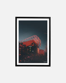 ART OF United East Stand by Night Framed Print | MUFC Football Art