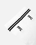 ART OF x Fulham Stripe Socks | FFC White Football Accessories