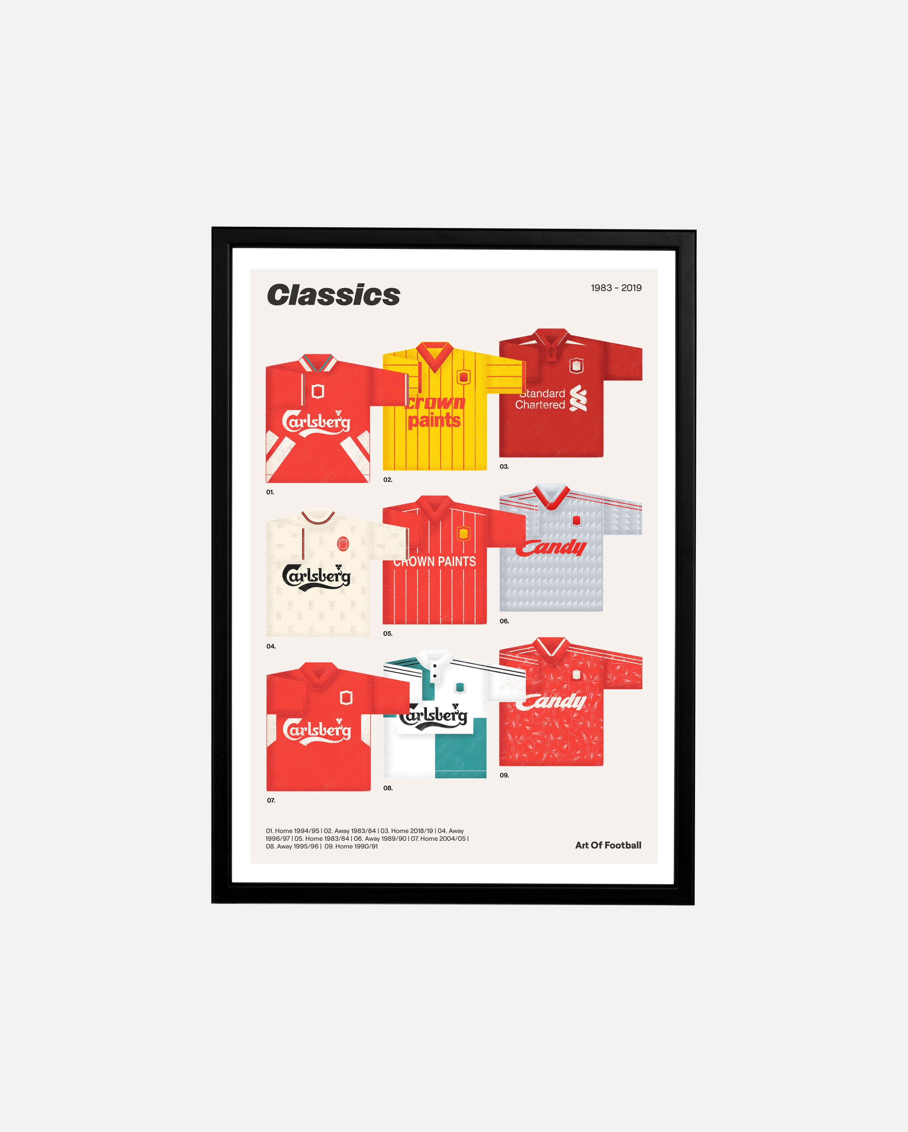 ART OF LFC Catalogue Classics Framed Print | Football Wall Art