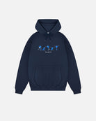 ART OF Leicester Embroidered Icons Navy Hoodie |  LCFC Football Sweat