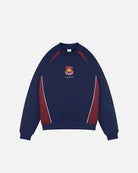AOF x West Ham Navy Panelled Sweat | Art of Football
