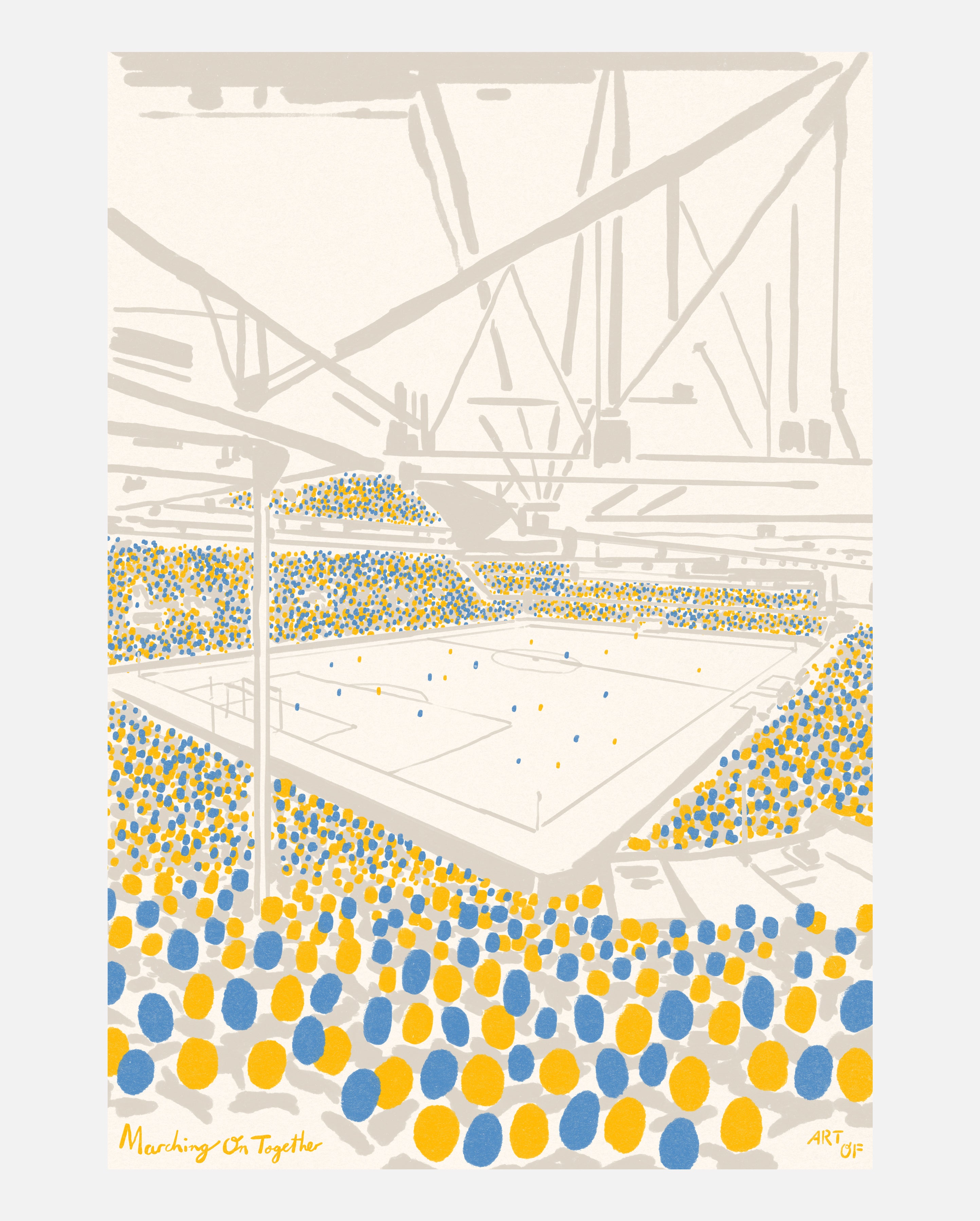 ART OF x Leeds Twelfth Man Framed Print | Football Wall Art