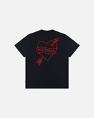 ART OF I Heart The Boss Tee | Black Graphic Women's Football T-shirt