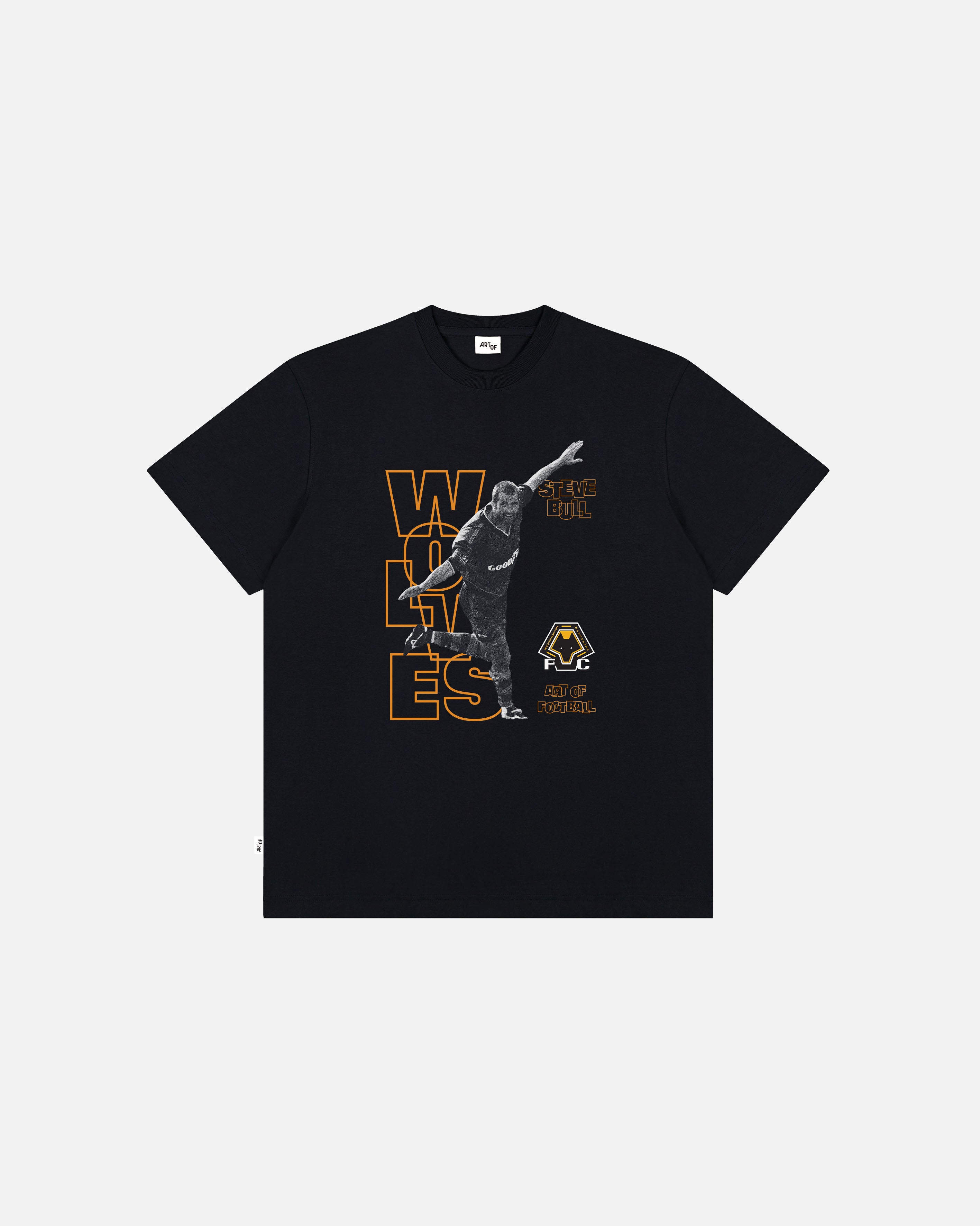 ART OF x Wolves Bully Tee | WWFC Black Graphic Football T-shirt