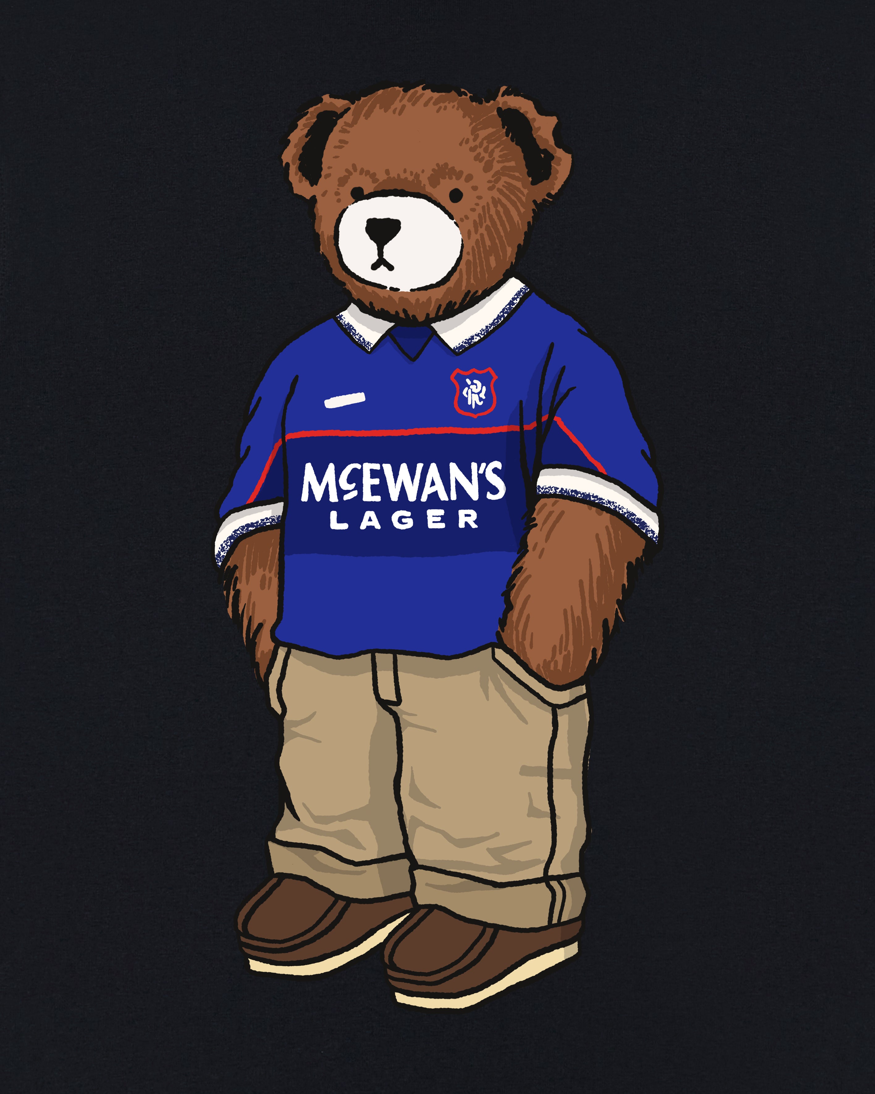 ART OF x Rangers Home Pickles Tee | RFC Black Graphic Football T-shirt