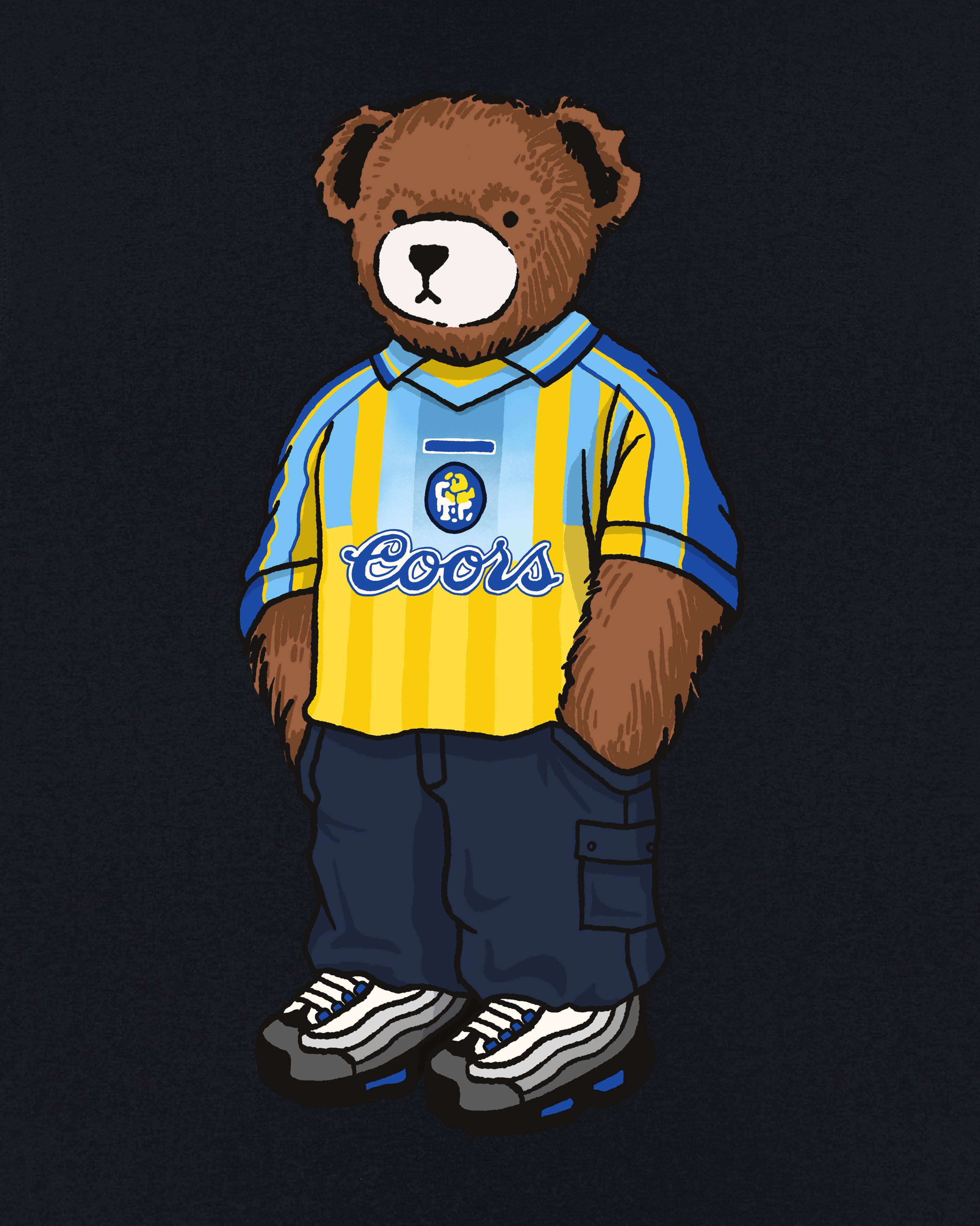 AOF x Pensioners Away Pickles Tee | Black T-shirt | Art of Football