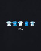 ART OF Marseille Printed Classics Tee | Black Graphic Football T-shirt