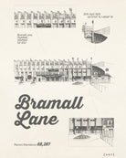ART OF x Sheffield United Bramall Blueprint Print | SUFC Football Art