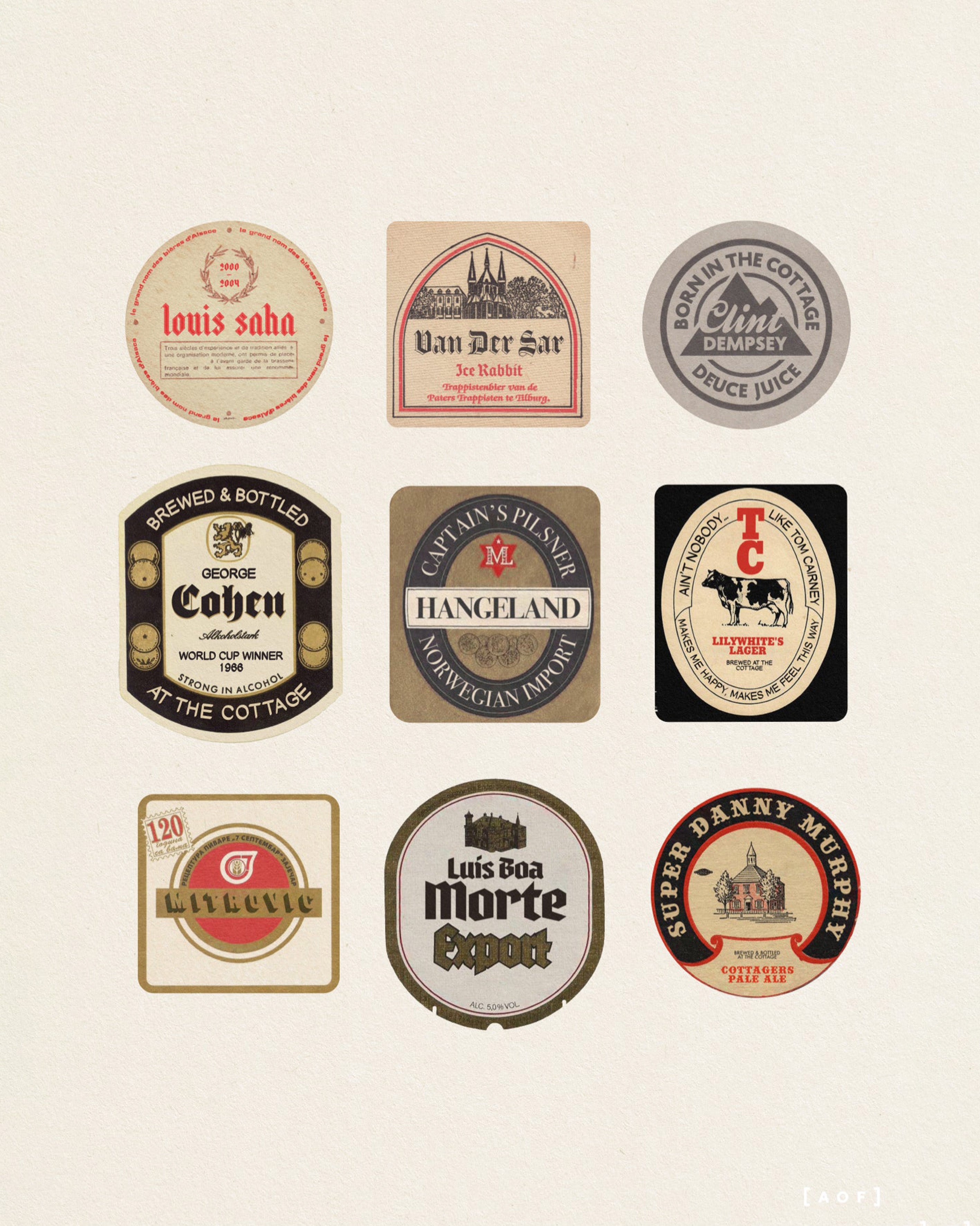 ART OF x Fulham Brewed At The Cottage Framed Print | FFC Football Art