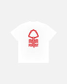 ART OF x Forest 90s Crest Tee | White Graphic Football T-shirt