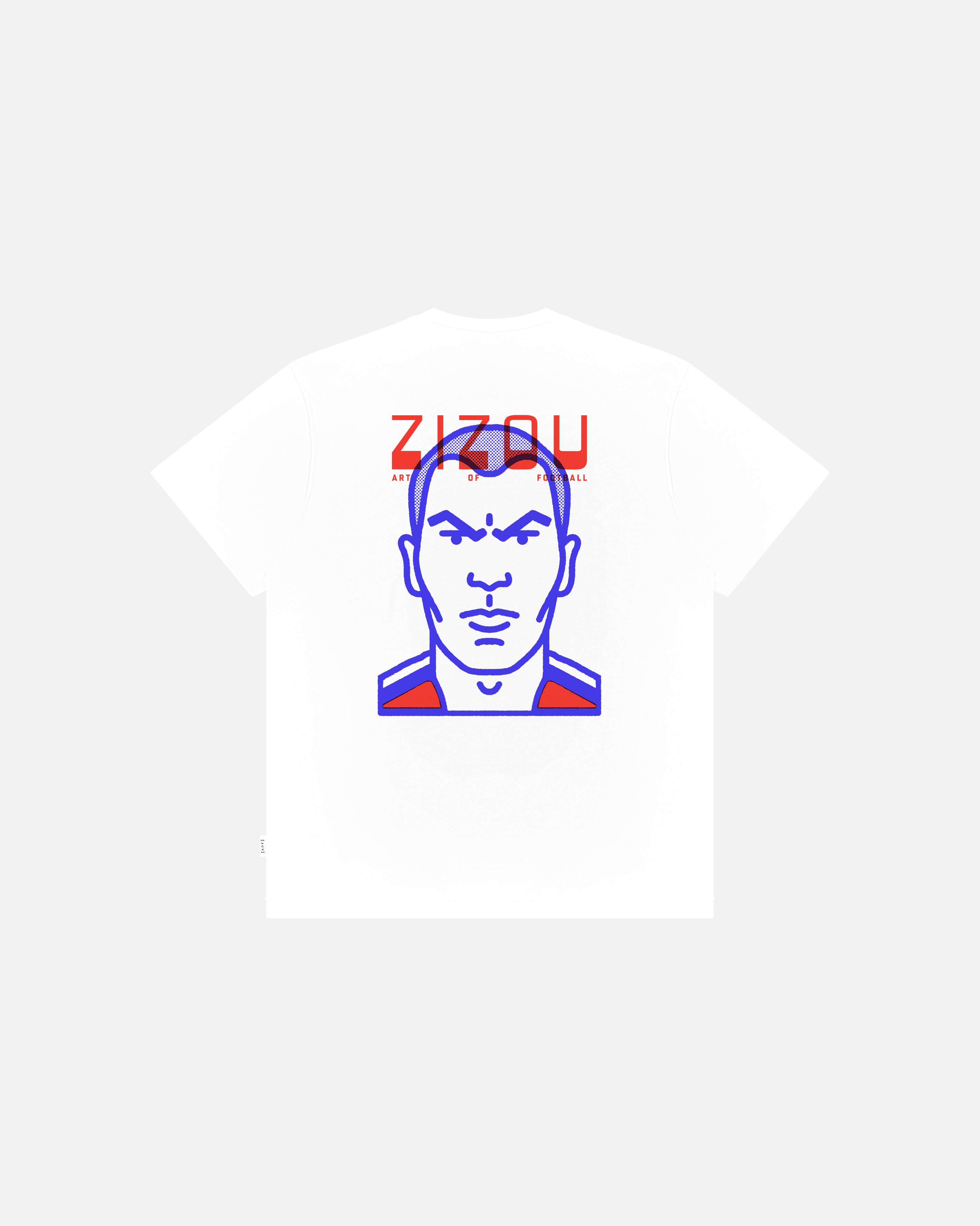 ART OF Zizou Tee | White Graphic French Football T-shirt