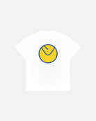 ART OF x Leeds United Smiley Tee | LUFC White Graphic Football T-shirt