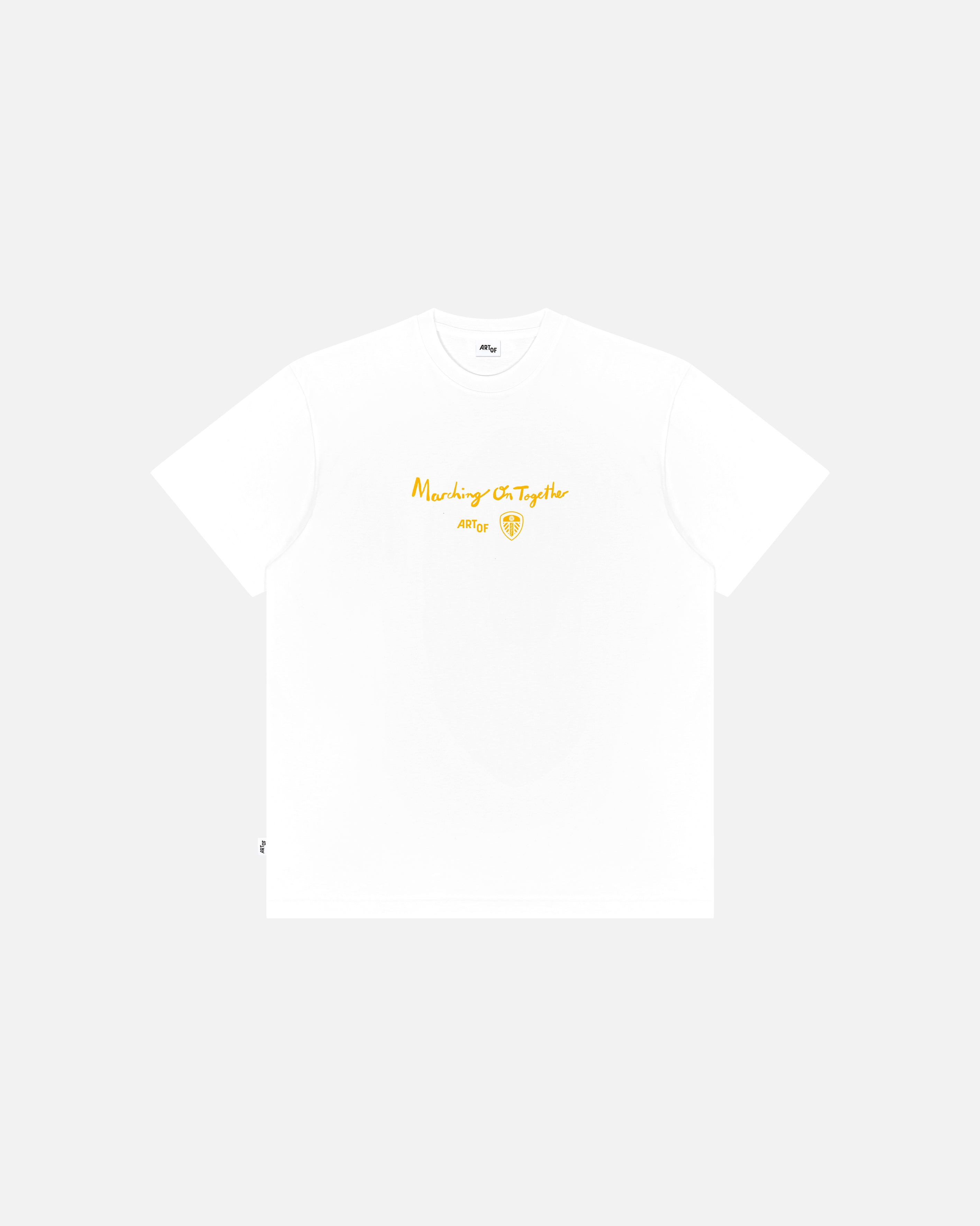 ART OF x Leeds Twelfth Man Tee | White Graphic Football T-shirt