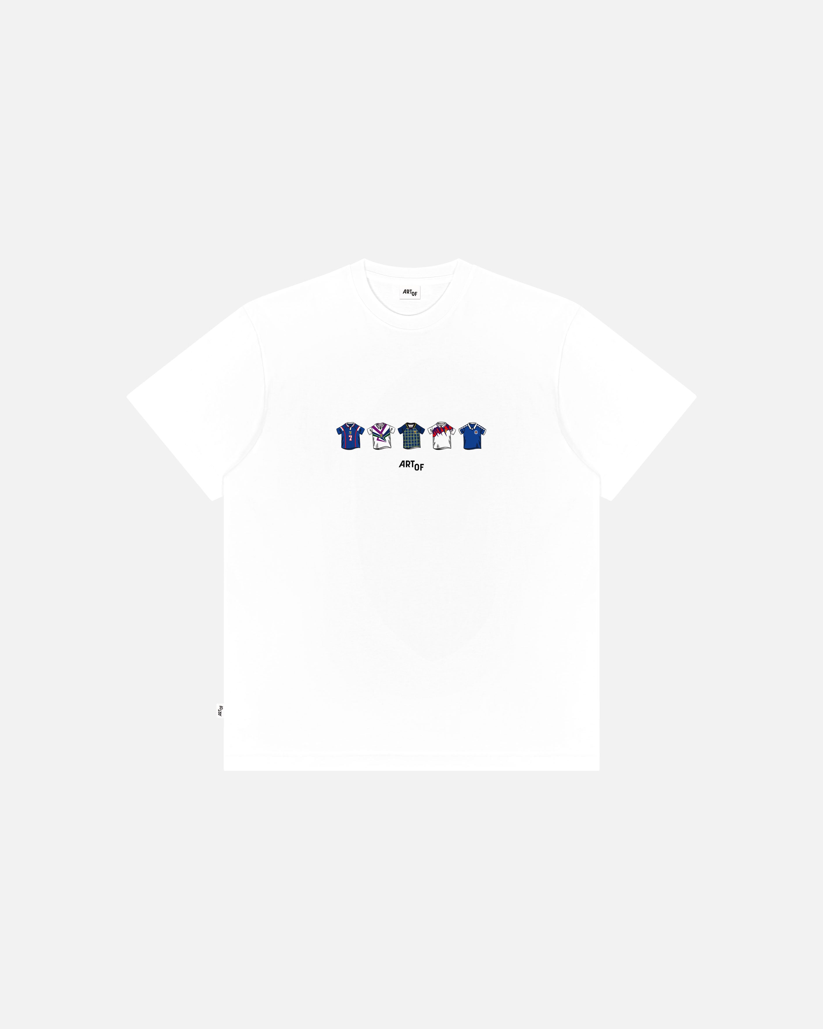 ART OF Scotland Printed Classics Tee | White Graphic Football T-shirt