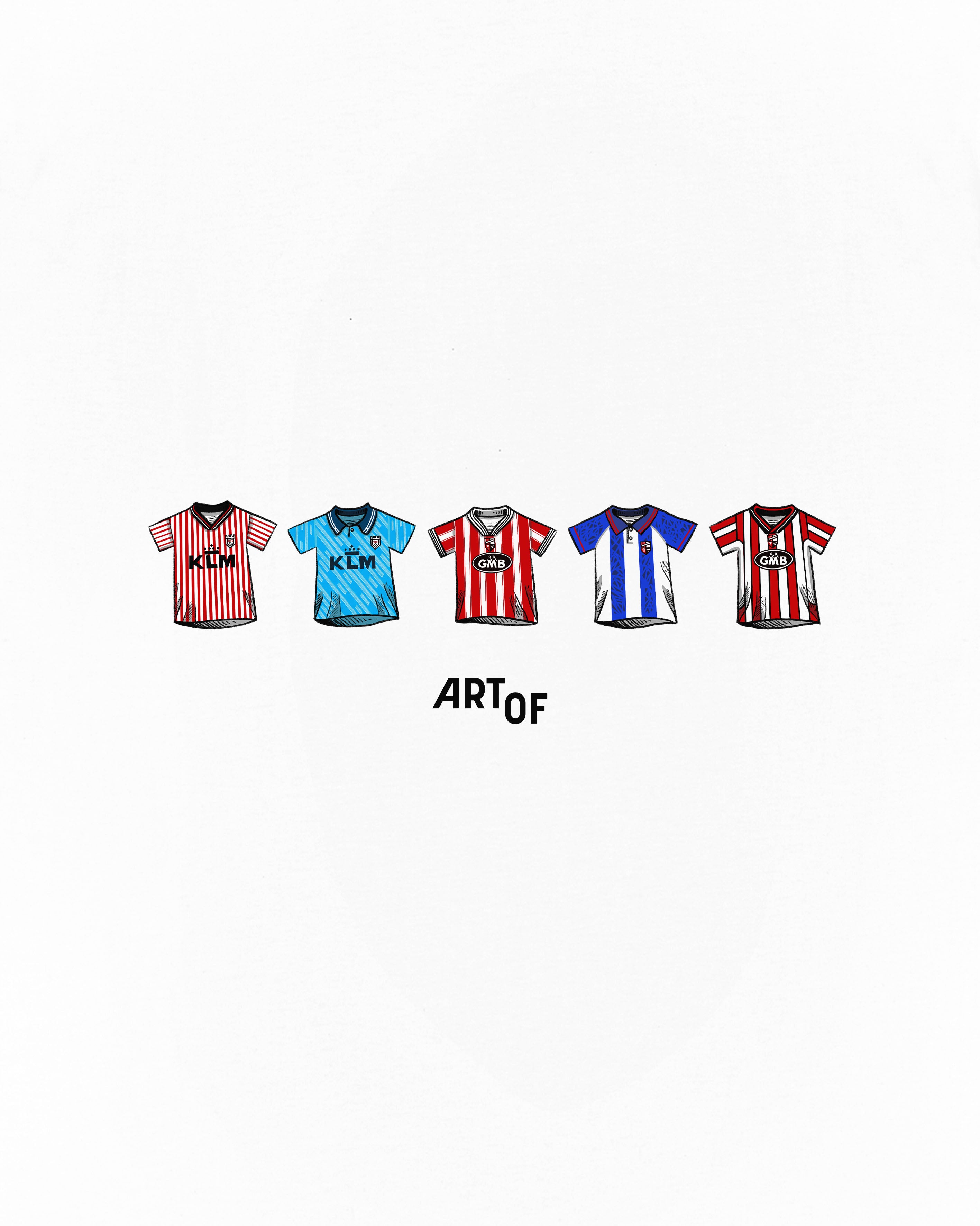 ART OF Brentford Printed Classics Tee | White Graphic Football T-shirt