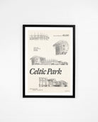 ART OF Celtic Park Blueprint Print | CFC Football Wall Art