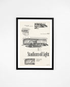 ART OF x Sunderland Black Cats Blueprint Framed Print | Football Art