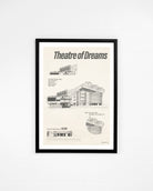 ART OF United's Theatre Blueprint Framed Print | MUFC Football Art